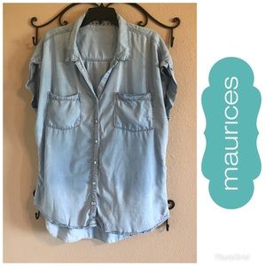 Maurices denim shirt